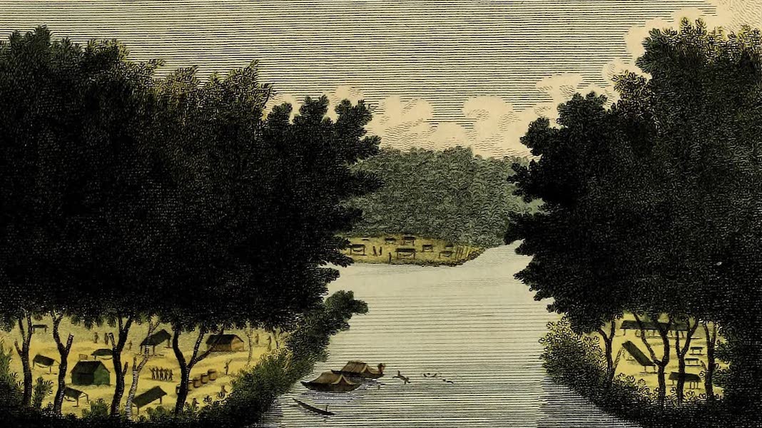 Narrative, of a Five Years Expedition Vol. 1 - View of the three Encampments at the Wana Creek (1796)