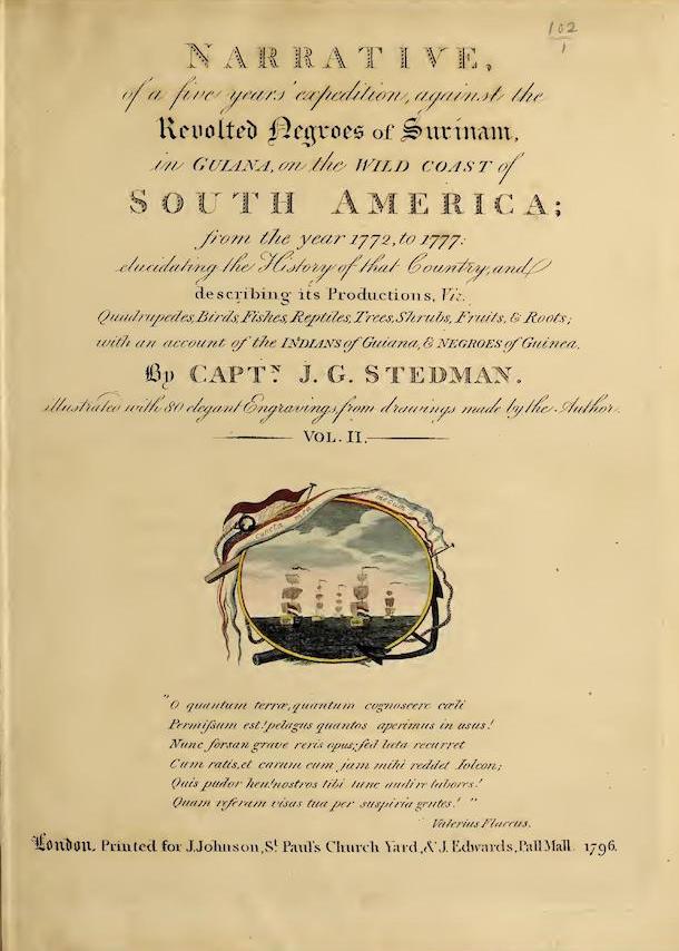 Narrative, of a Five Years Expedition Vol. 2 (1796)