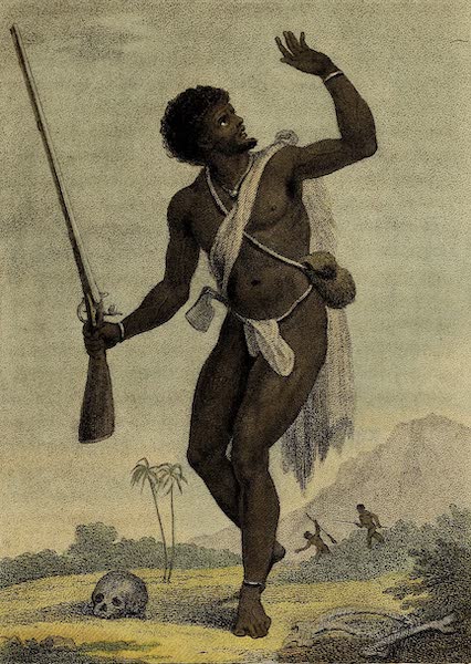 Narrative, of a Five Years Expedition Vol. 2 - A Rebel Negro armed & on his guard (1796)