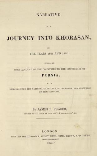 Madras - Narrative of a Journey into Khorasan