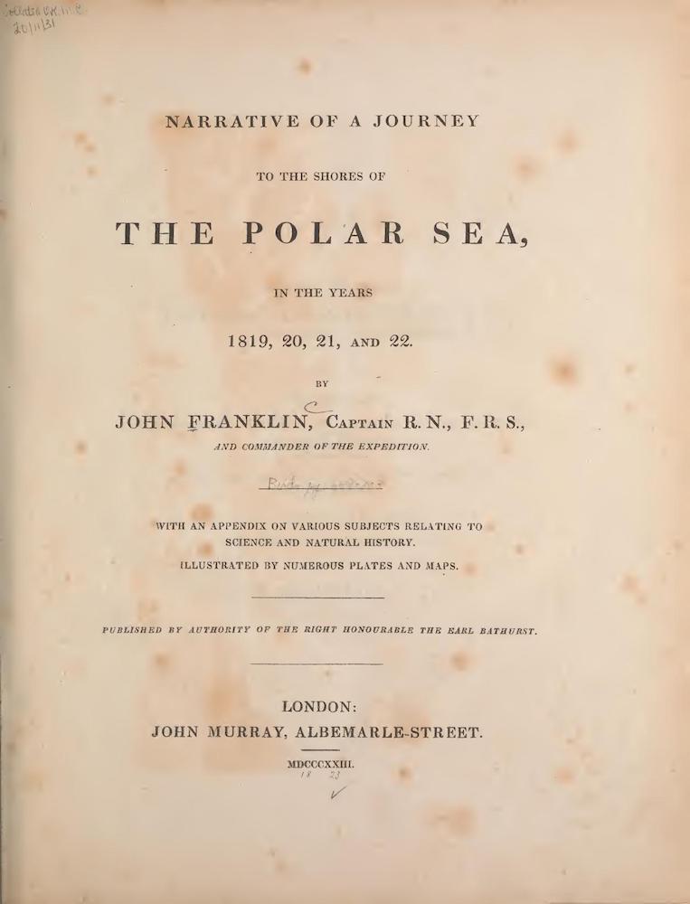 Sailing - Narrative of a Journey to the Shores of the Polar Sea