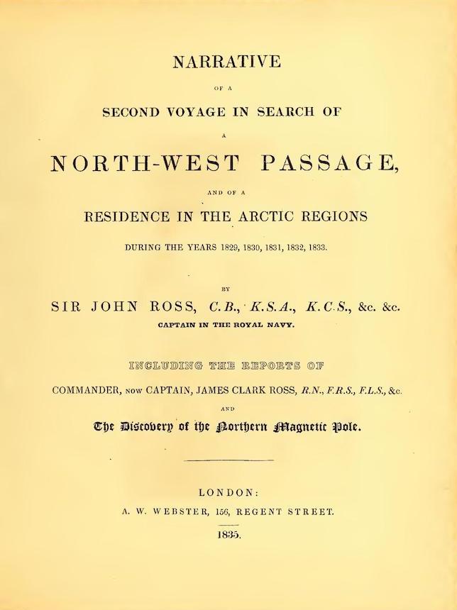 Sailing - Narrative of a Second Voyage in Search of a North-West Passage Vol. 1