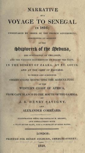 Sailing - Narrative of a Voyage to Senegal