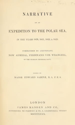 Narrative of an Expedition to the Polar Sea