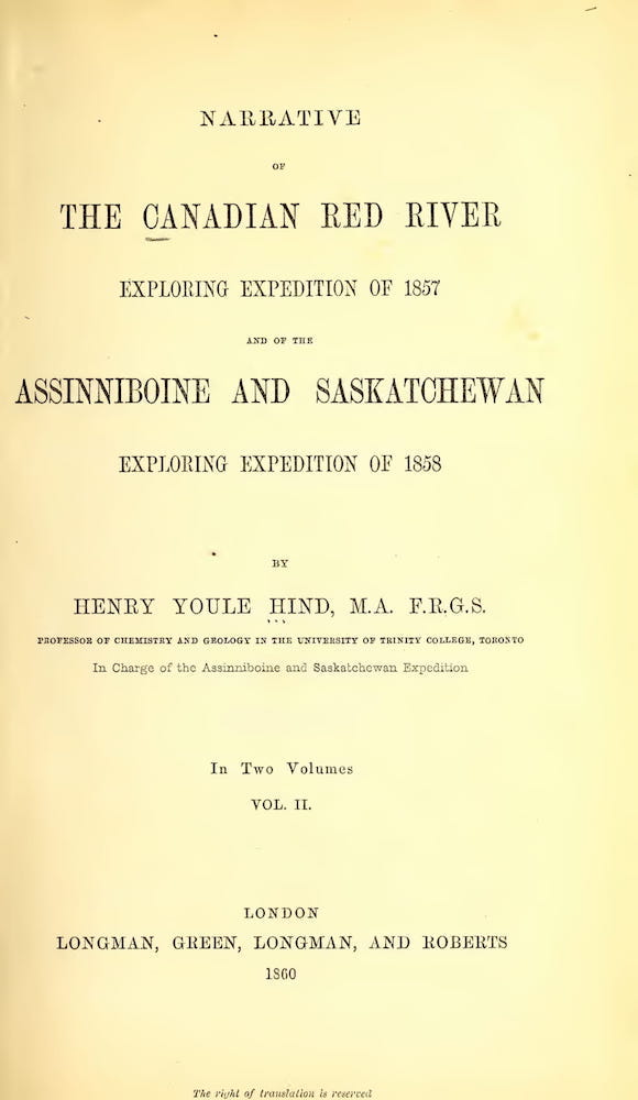 American Southwest - Narrative of the Canadian Red River Exploring Expedition Vol. 2