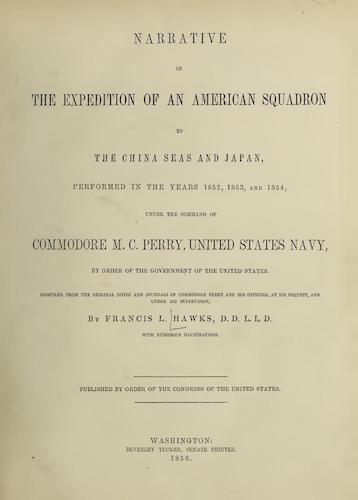 Sailing - Narrative of the Expedition of an American Squadron to the China Seas and Japan Vol. 1