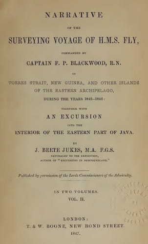 Sailing - Narrative of the Surveying Voyage of H.M.S. Fly Vol. 2