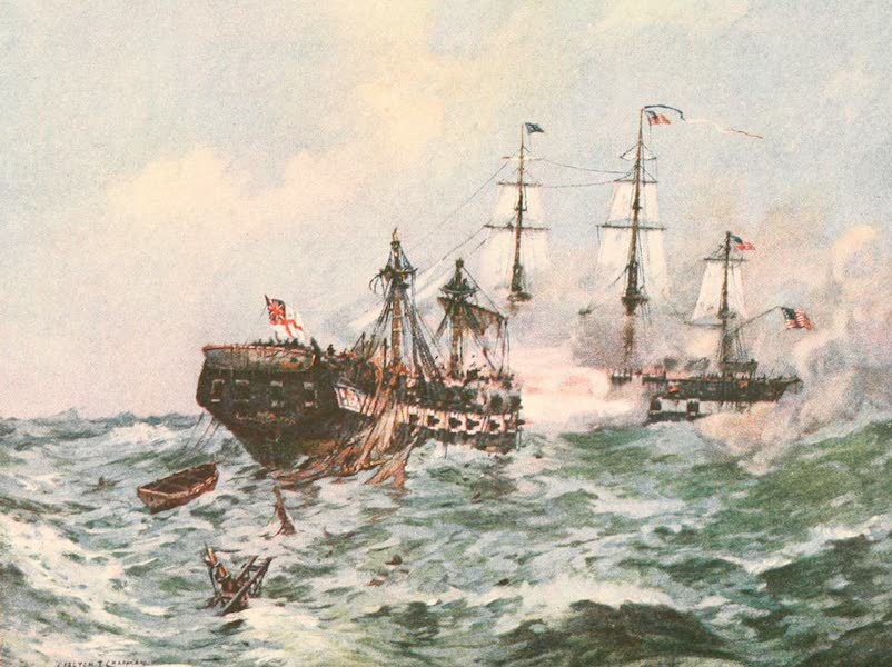 Naval Actions of the War of 1812 - The "Macedonian" Raked by the "United States" (1896)