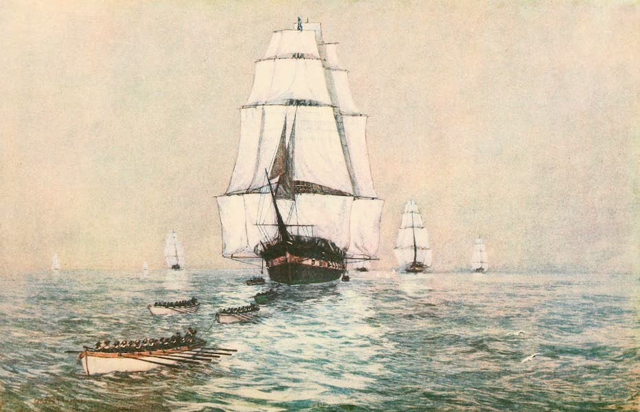 Naval Actions of the War of 1812 - The "Constitution" Towing and Kedging (1896)
