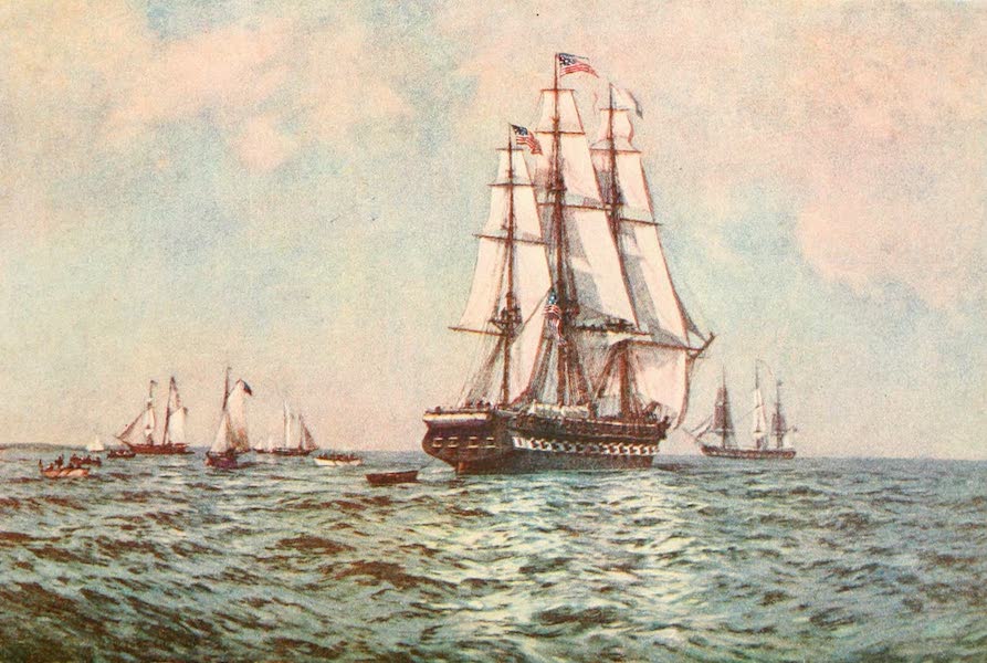Naval Actions of the War of 1812 - The "Chesapeake" Leaving the Harbor (1896)
