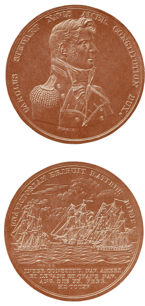 Naval Actions of the War of 1812 - Medal Presented by Congress to Captain Charles Stewart (1896)