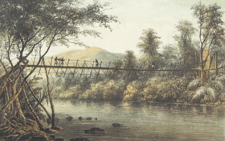 Neerlands-Oost-Indie Vol. 2 - Eene Bamboesbrug Op Den Weg Van Tondano Naar Menado (1859)