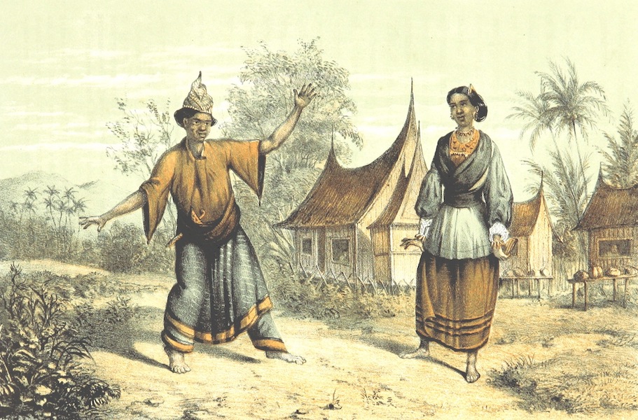Neerlands-Oost-Indie Vol. 3 - Dayaksche Dansers (Borneo) (1859)
