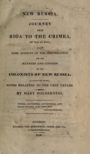 California Digital Library - New Russia. Journey from Riga to the Crimea