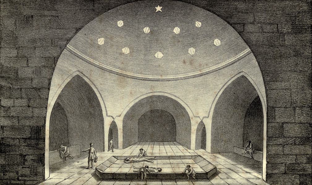 New Russia. Journey from Riga to the Crimea - Interior of a Tartar Bath at Baktchersai (1823)
