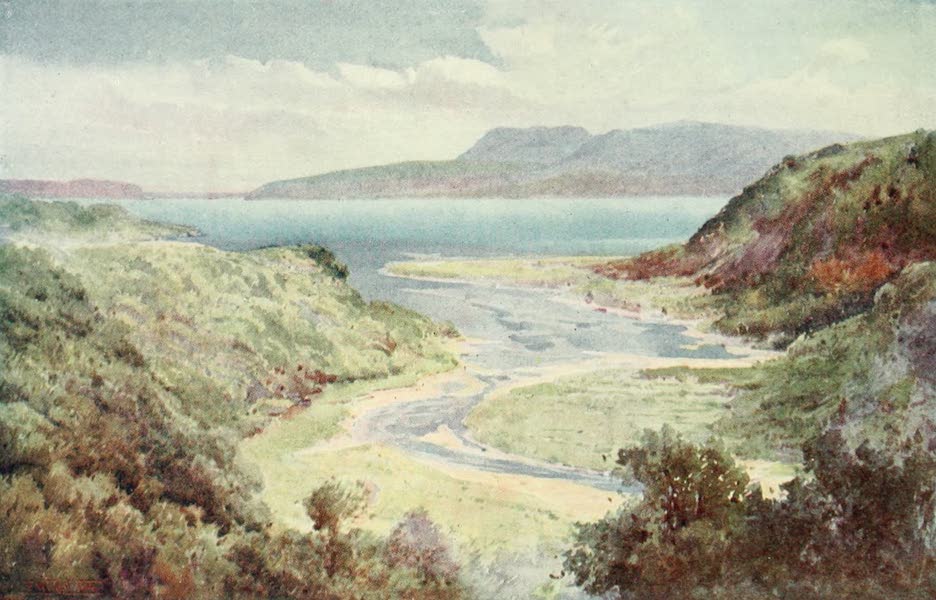 New Zealand, Painted and Described - Lake and Mount Tarawera (1908)