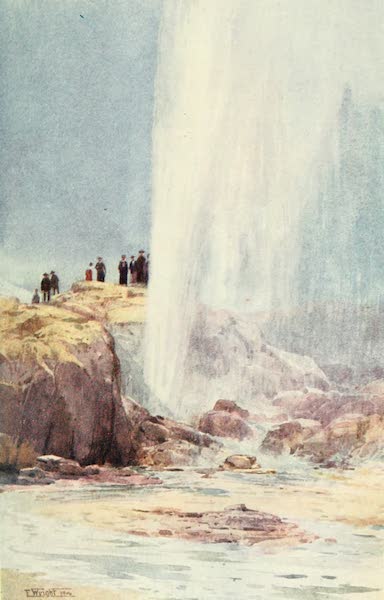 New Zealand, Painted and Described - Wairoa Geyser (1908)