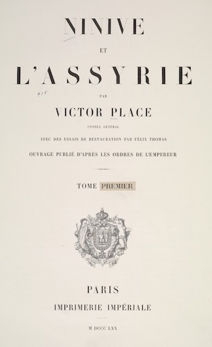 Ninive et l'Assyrie Vol. 1 - Title Page