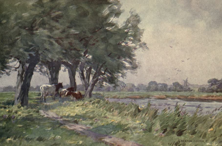 Norfolk and Suffolk Painted and Described - Noonday on the Stour, Suffolk (1921)