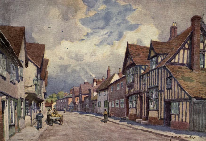Norfolk and Suffolk Painted and Described - The Old Moot Hall, Sudbury, Suffolk (1921)