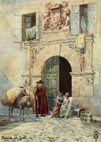 Northern Spain, Painted and Described - Leon. An Old Palace Doorway (1906)