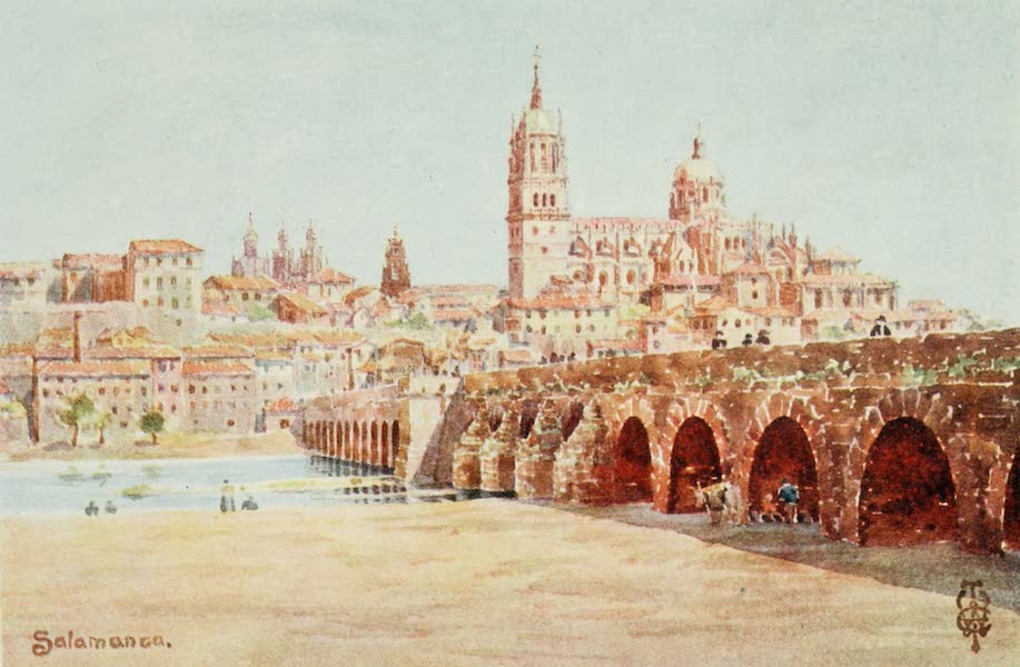 Northern Spain, Painted and Described - Salamanca. From the left bank of the Tormes (1906)
