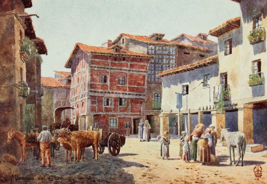 Northern Spain, Painted and Described - Miranda del Ebro. A Corner in the Town (1906)