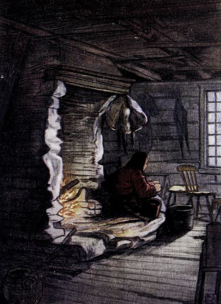 Norway, Painted and Described - Making the Dinner - a Cottage Interior at Saelbo (1905)