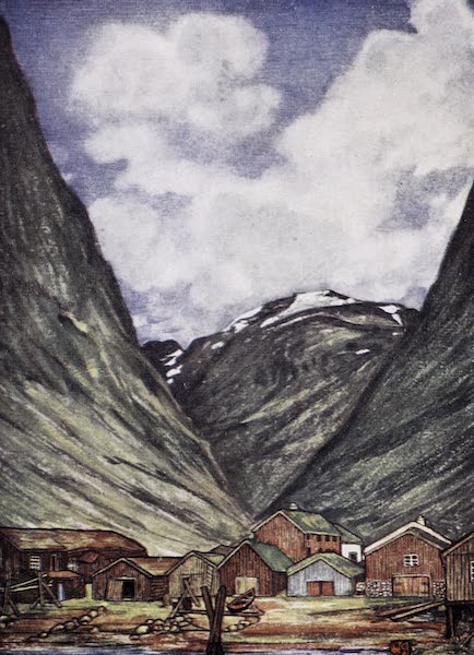Norway, Painted and Described - Snow-capped Mountain at Sundalsoren (1905)