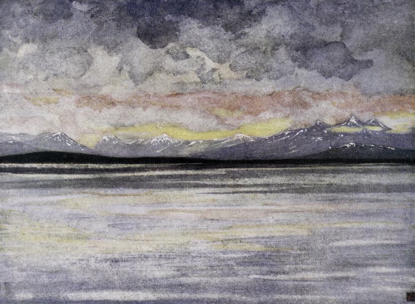 Norway, Painted and Described - Mountains and Fjord facing Molde (1905)
