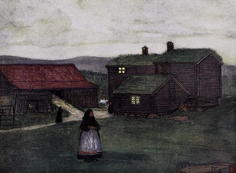 Norway, Painted and Described - Farm-houses built of Poles (1905)