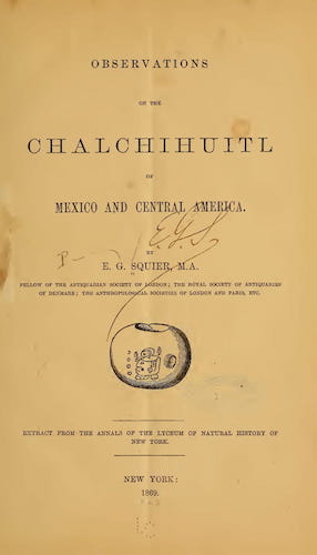 Observations on the Chalchihuitl of Mexico and Central America (1869)