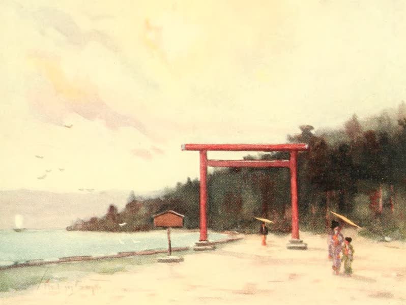 Old and New Japan - A Torii often merely marks a beautiful spot, and does not necessarily lead to a Shrine (1907)