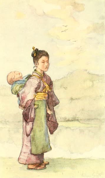 Babies are carried on the Backs of Sisters or little Nurse maids