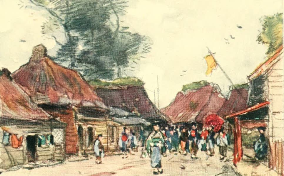 A Village Street at Festival Time 