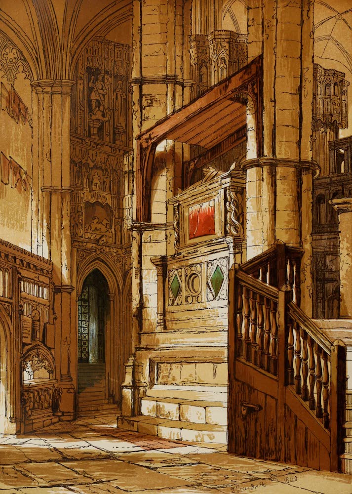 Old England Vol. 1 - Entrance to the Chapel of Edward the Confessor (1845)