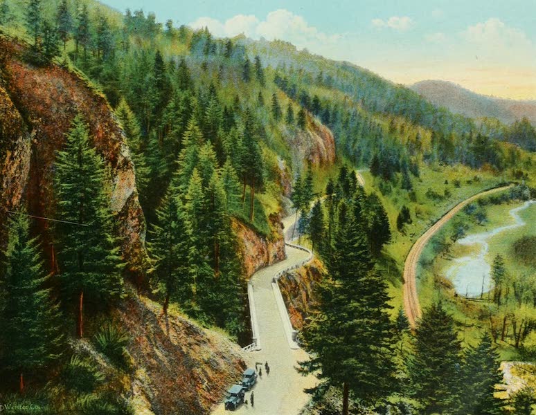 Oregon's Famous Columbia River Highway - View from Shepperd's Dell Dome (1920)