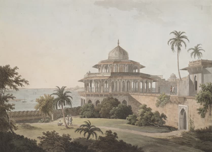 Oriental Scenery Vol. 1 - The Chalees Satoon in the Fort of Allahabad on the River Jumna (1795)