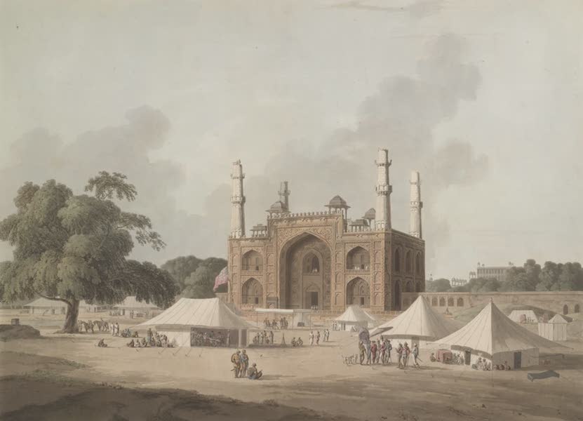 Oriental Scenery Vol. 1 - Gate of the Tomb of the Emperor Akbar at Secundra, near Agra (1795)