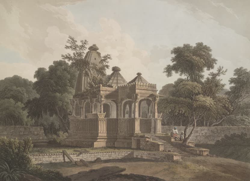 Oriental Scenery Vol. 1 - An Antient Hindoo Temple, in the Fort of Rotas, Bahar (1795)