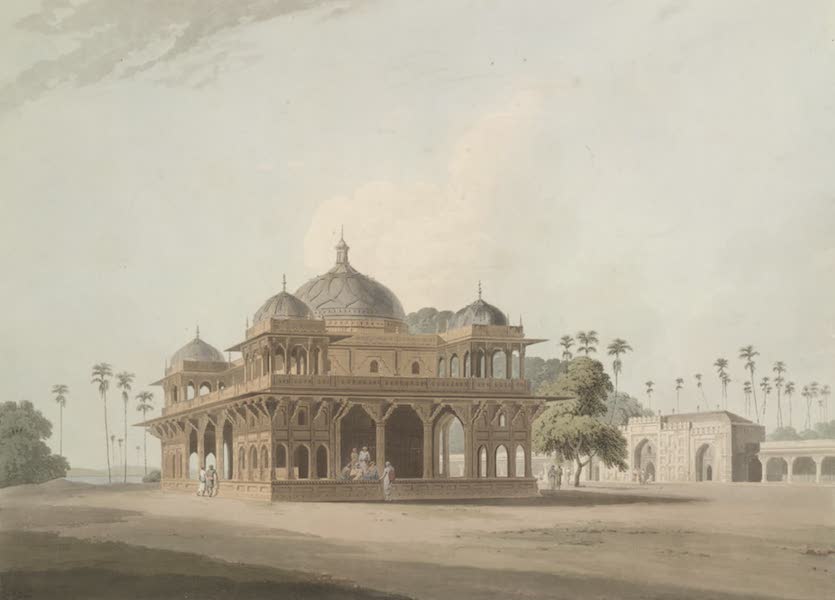 Oriental Scenery Vol. 1 - The Mausoleum of Mucdoom Shah Dowlut, at Moneah (1795)