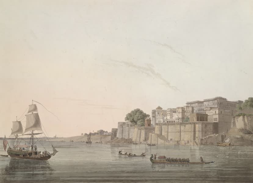 Oriental Scenery Vol. 1 - Ramnugur near Bernares on the river Ganges (1795)