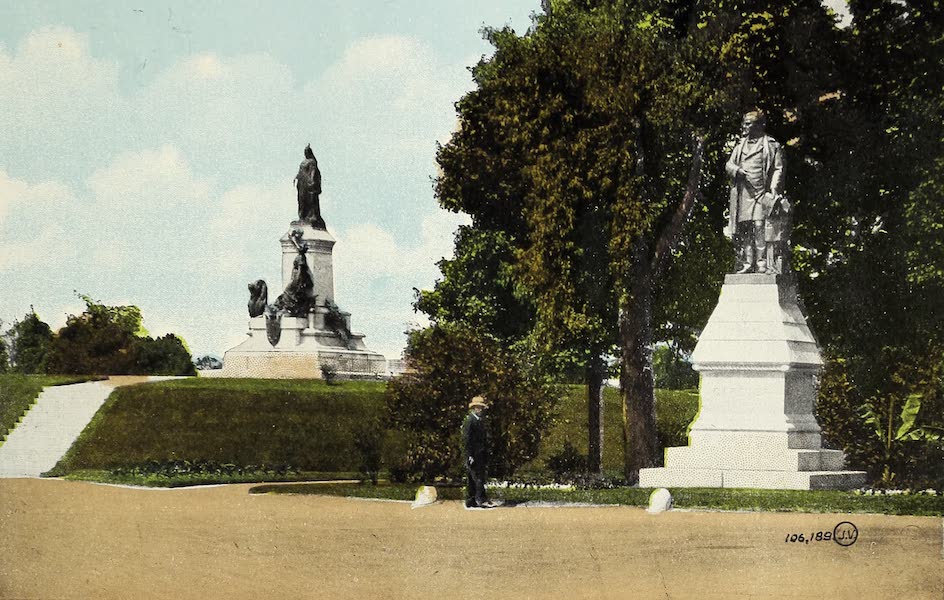 Ottawa and Vicinity - Queen Victoria and Cartier Monuments, Parliament Hill (1900)