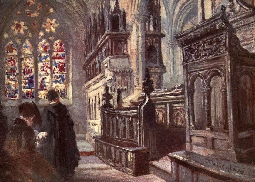 Oxford Painted and Described - Christ Church - Interior of Latin Chapel - Mr. J. W. Taphouse (1903)
