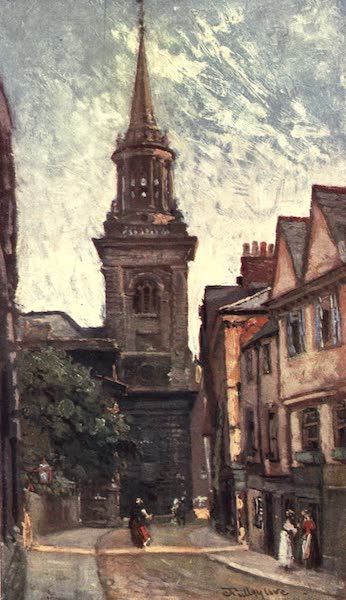 Oxford Painted and Described - All Saints' Church, from Turl Street - Dr. A. Hugh Thomson (1903)