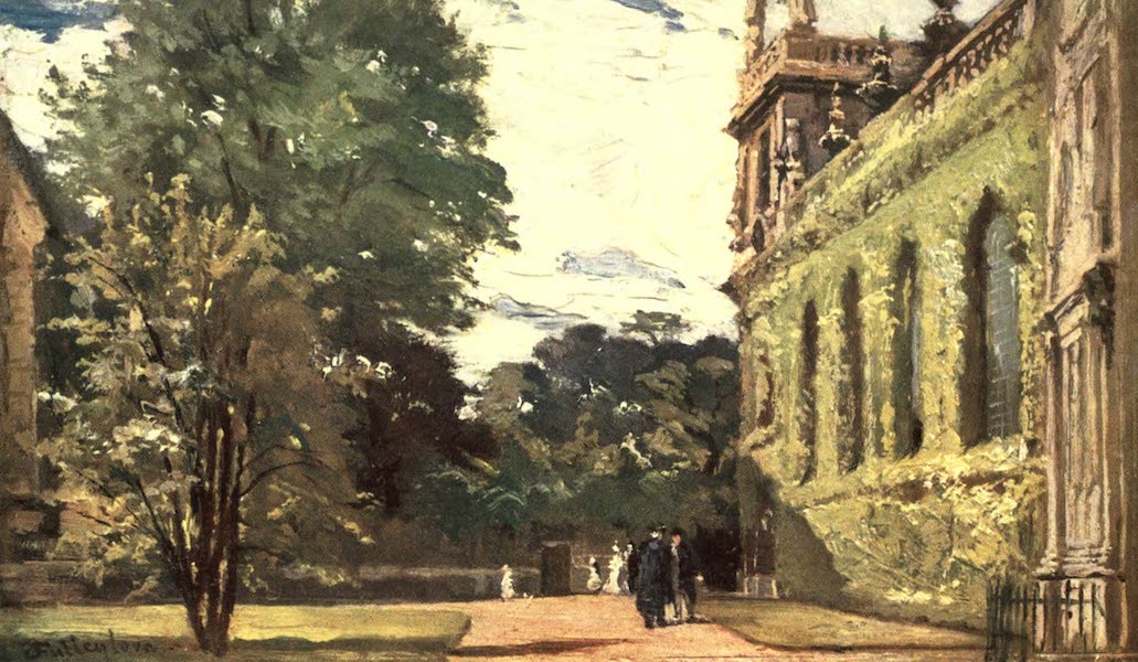 Oxford Painted and Described - Trinity College - Dr. George Garlick (1903)