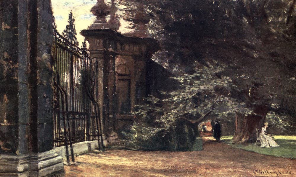 Oxford Painted and Described - In Trinity College Gardens - The Rev. Arthur H. Stanton, M.A (1903)