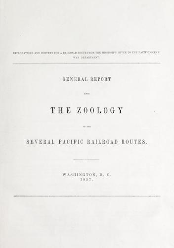 Natural History - Pacific Railroad Survey Reports Vol. 2