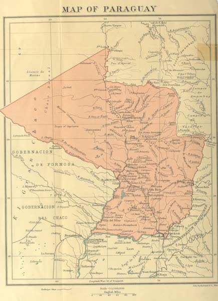 Paraguay by Henry Koebel - Map of Paraguay (1917)