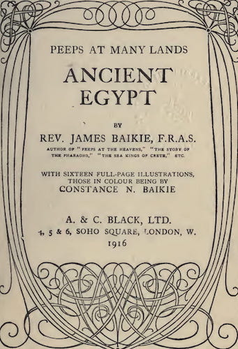 California Digital Library - Peeps at Many Lands: Ancient Egypt